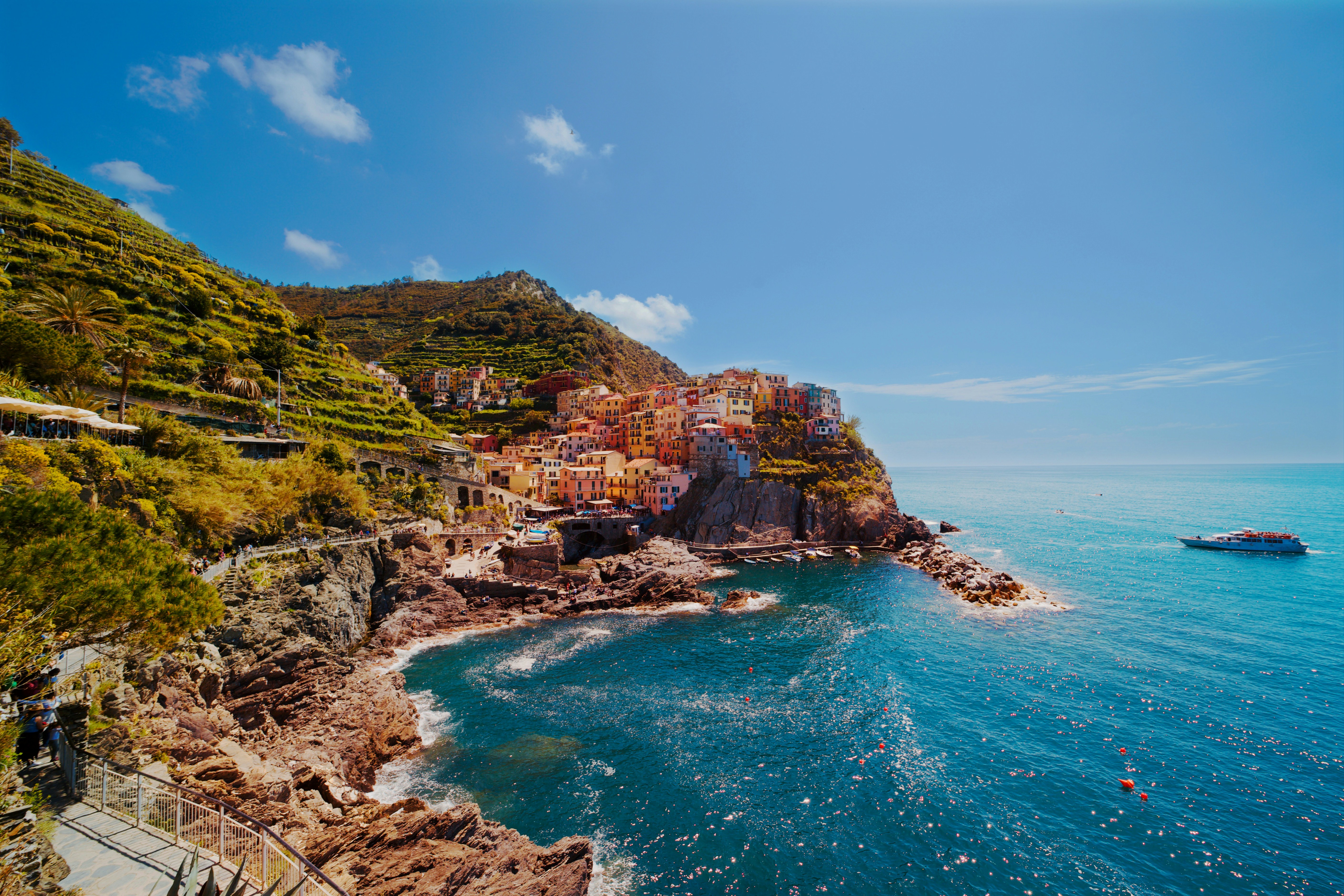 Vernazza, Cinque Terre, seen from above