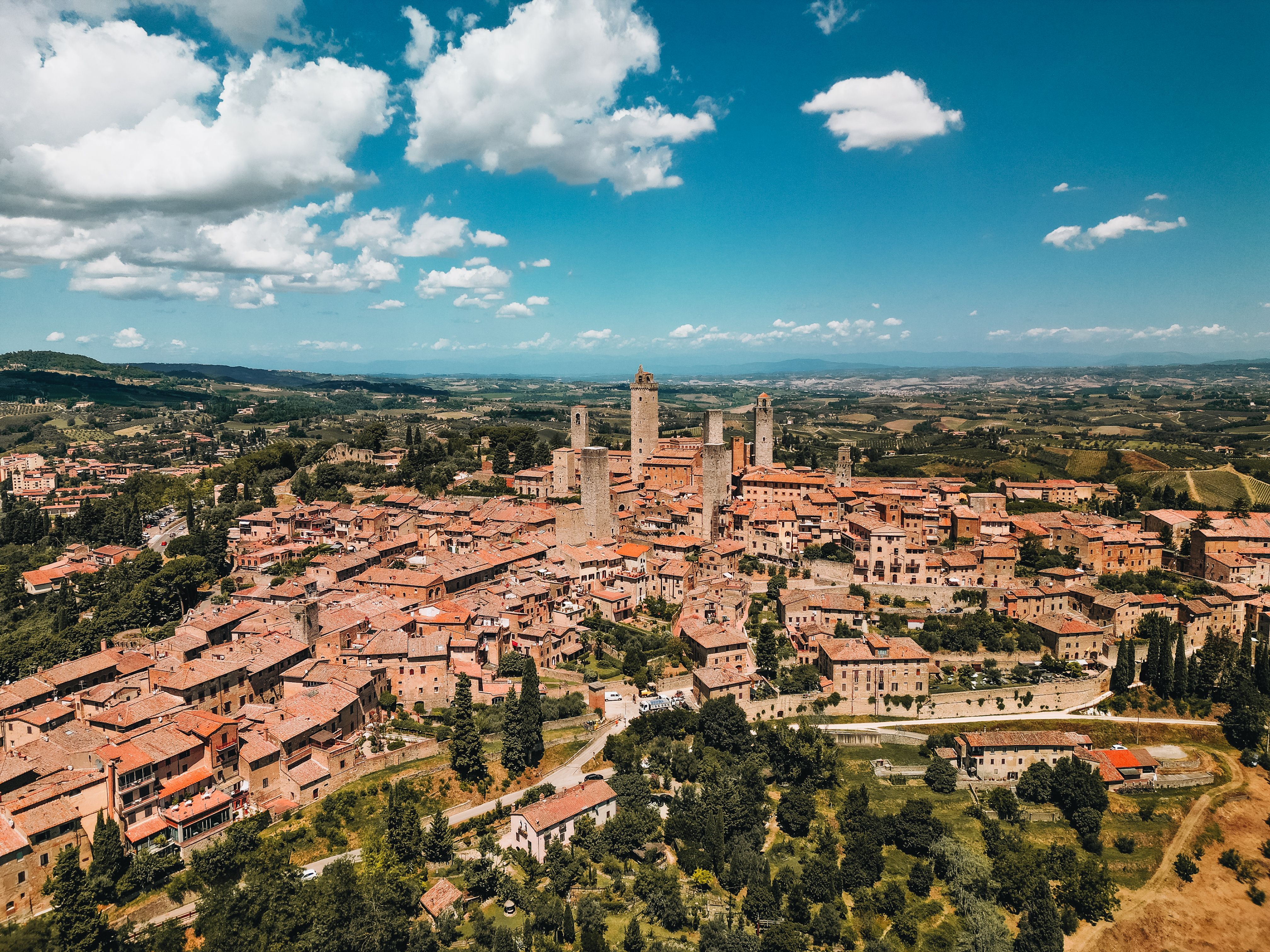 The medieval towers of San Gimignano